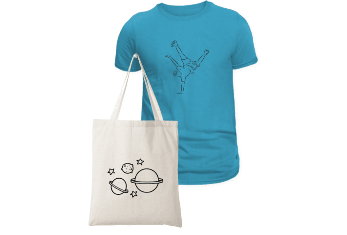 Teeshirt ou tote bag sérigraphié – ENFANT